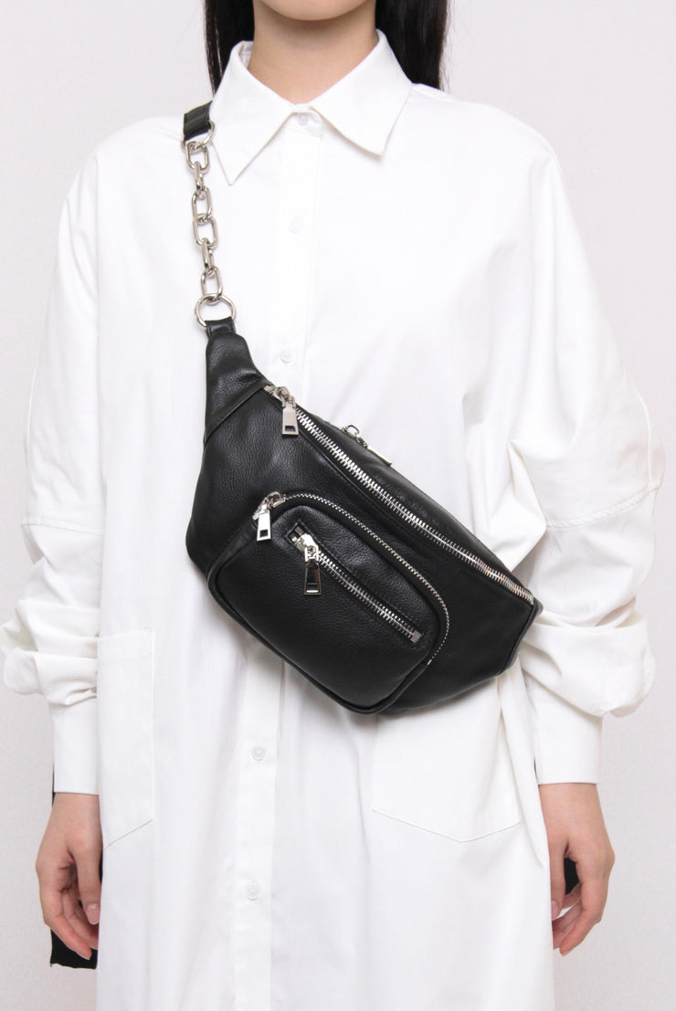 Leather Chain BumBag