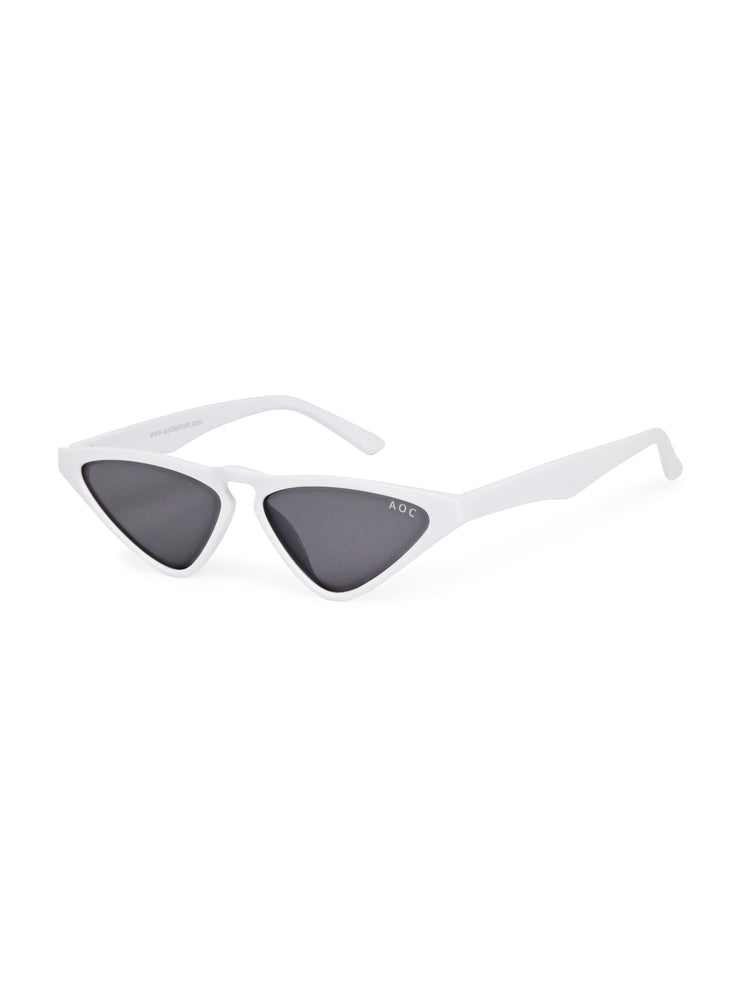 White Traingle Sunglasses